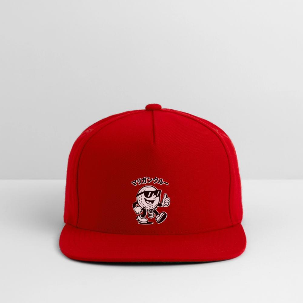 Snapback Baseball Cap - red