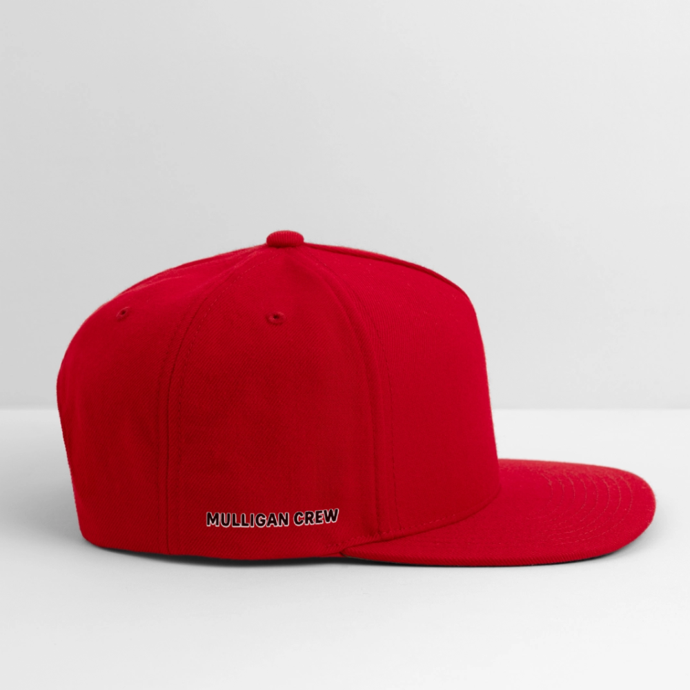Snapback Baseball Cap - red