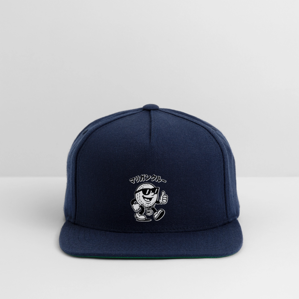 Snapback Baseball Cap - navy