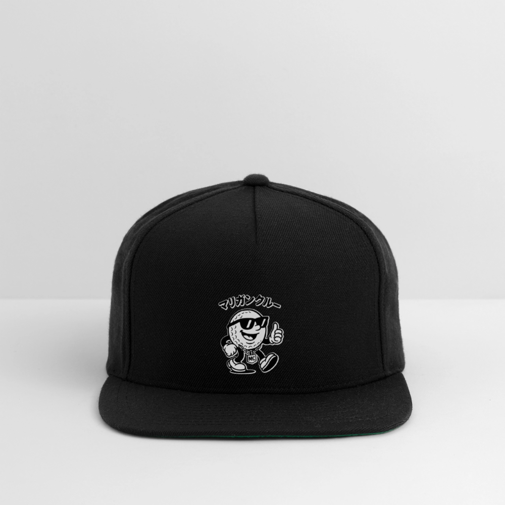 Snapback Baseball Cap - black