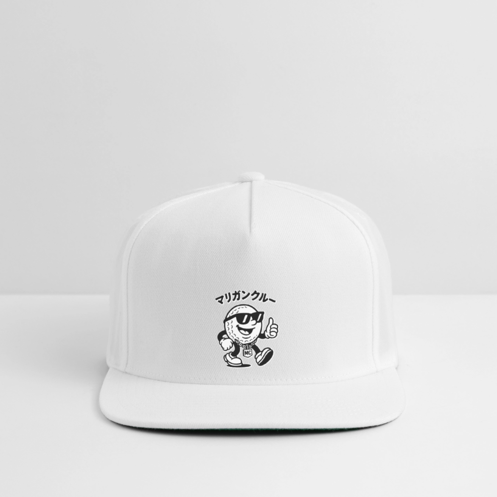 Snapback Baseball Cap - white